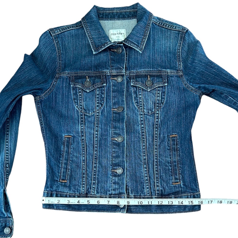 Old Navy Classic Denim Jean Jacket Size Medium - Picture 7 of 12